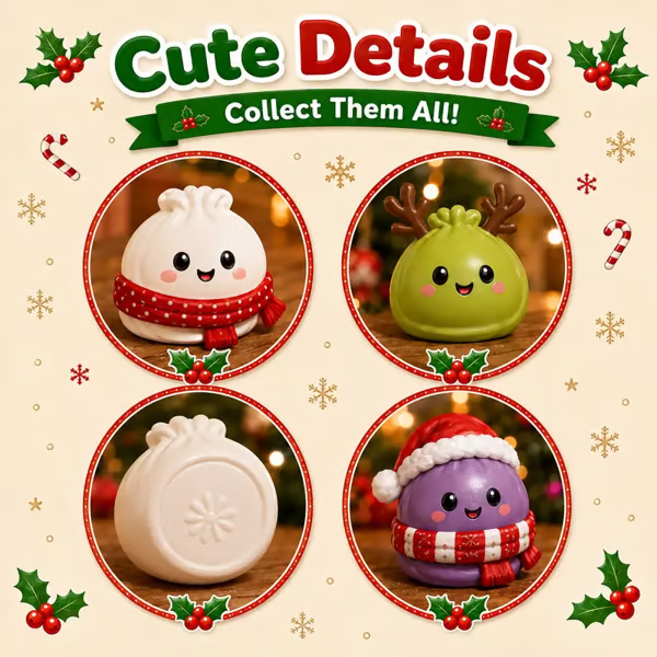 2026 Dumpling Squishy Advent Calendar – 24 Days of Christmas Surprises