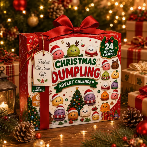 2026 Dumpling Squishy Advent Calendar – 24 Days of Christmas Surprises