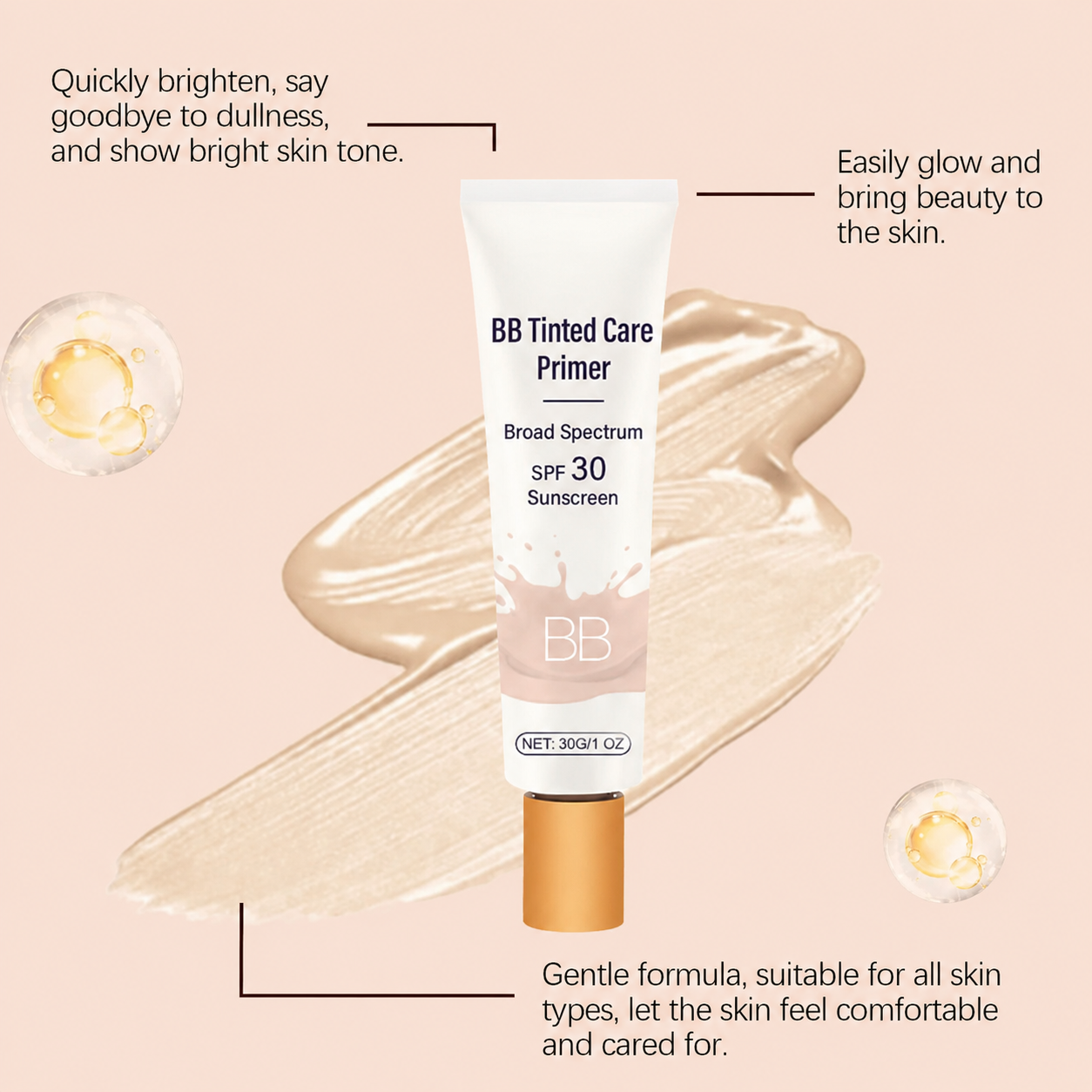 BB blur tinted moisturizer SPF 30 - instantly brightens, hydrates & smooths your skin✨