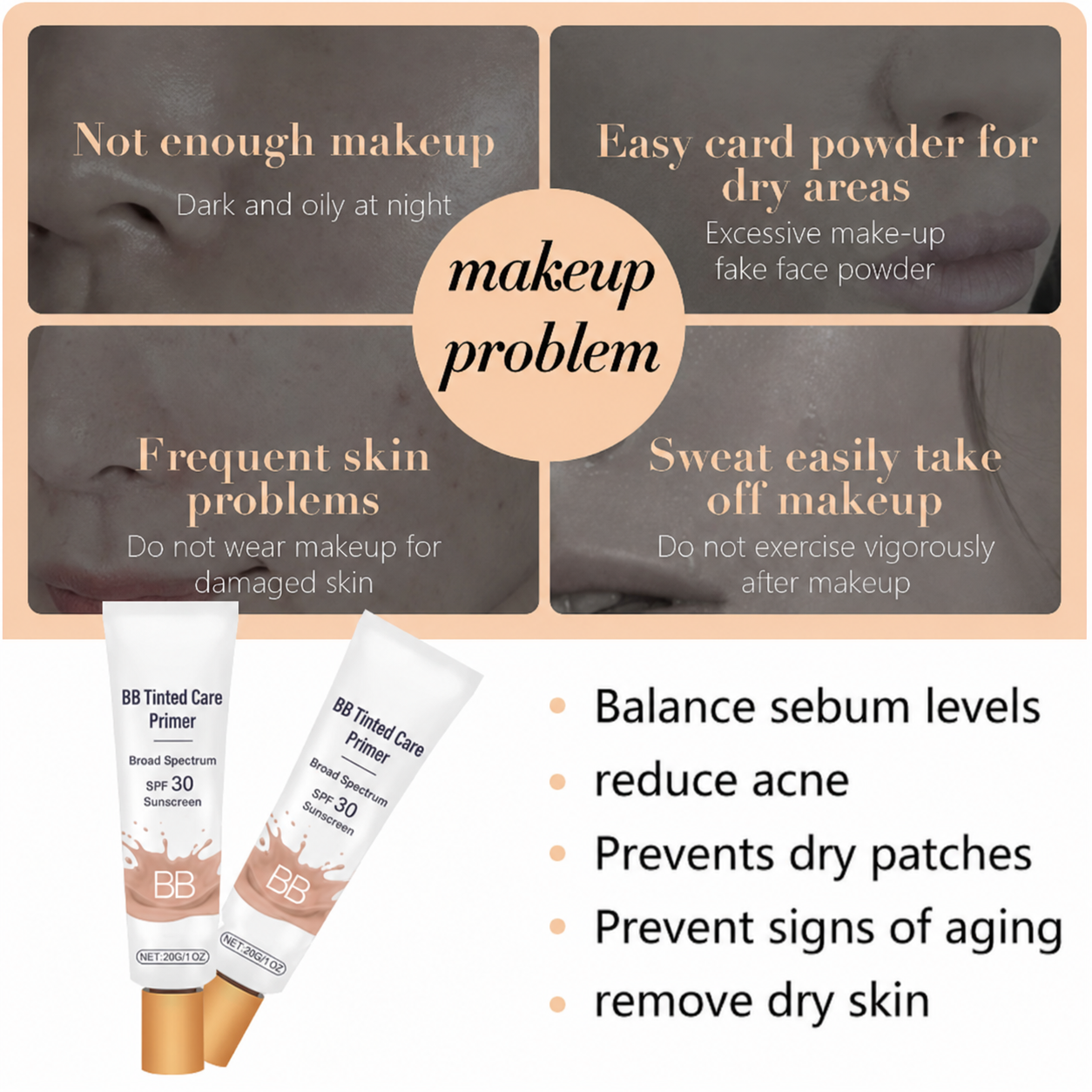 BB blur tinted moisturizer SPF 30 - instantly brightens, hydrates & smooths your skin✨